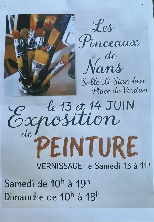 Exposition de peintures à l'huile