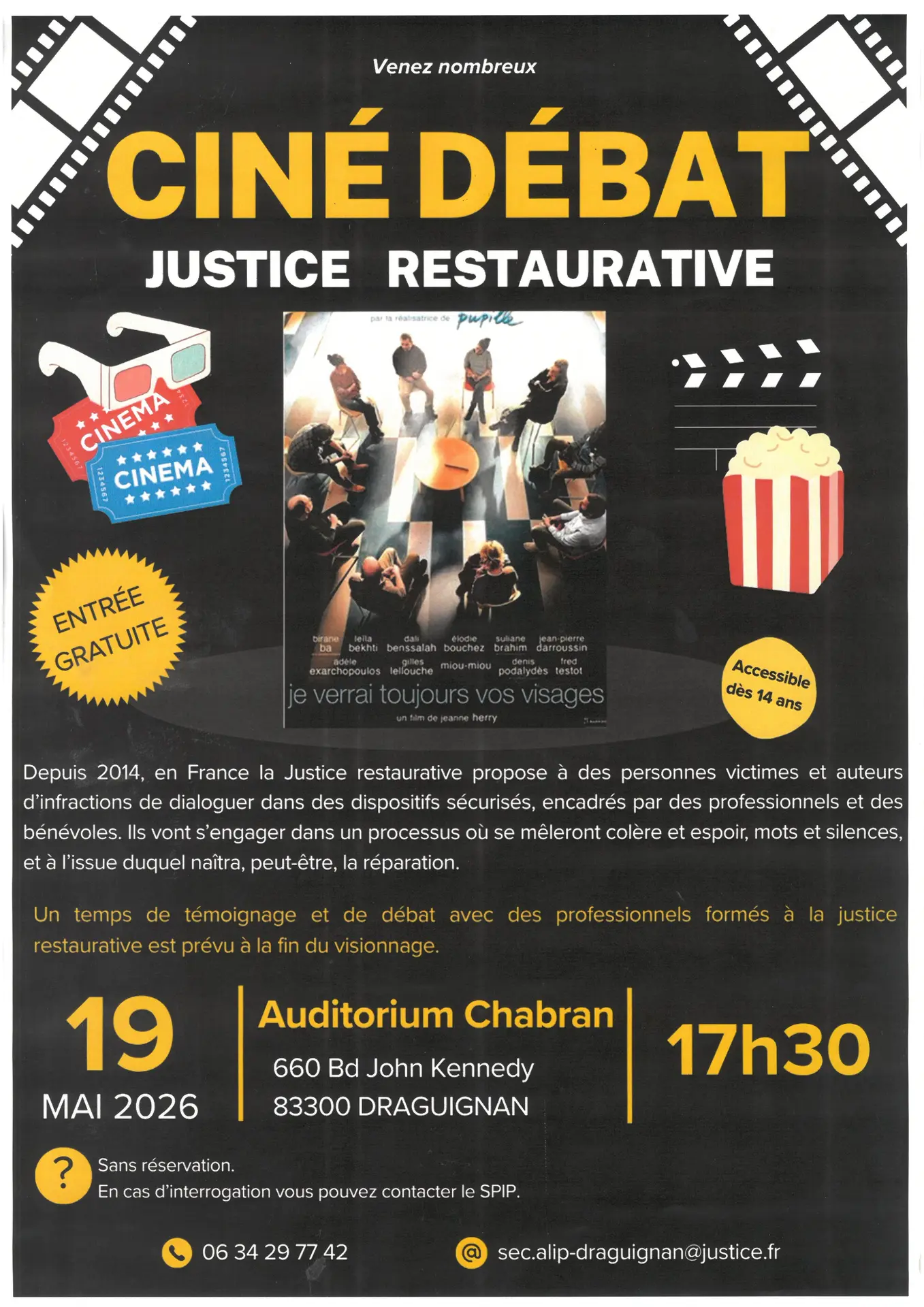 Ciné débat justice restaurative