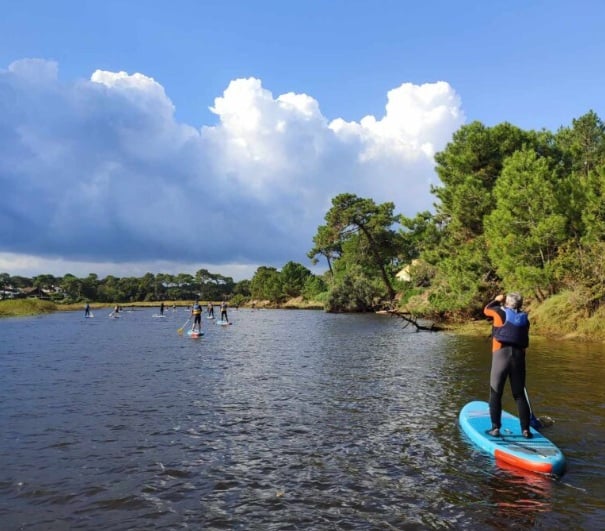 Descente de rivière en paddle
