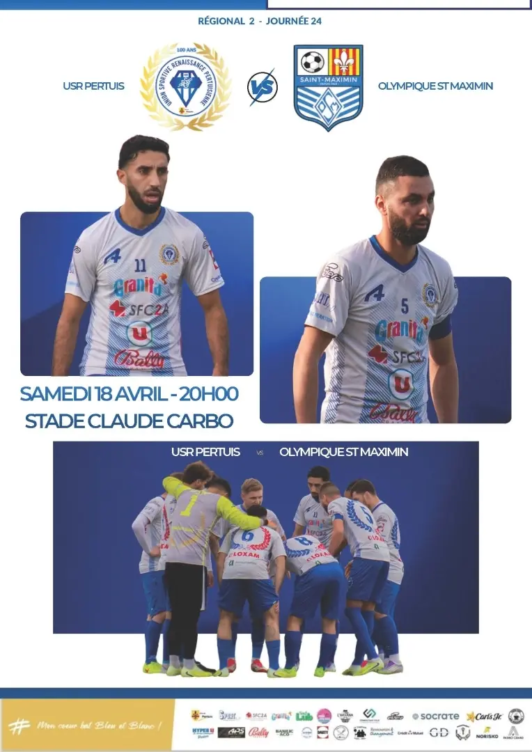 Match USR Pertuis - Olympique st Maximin