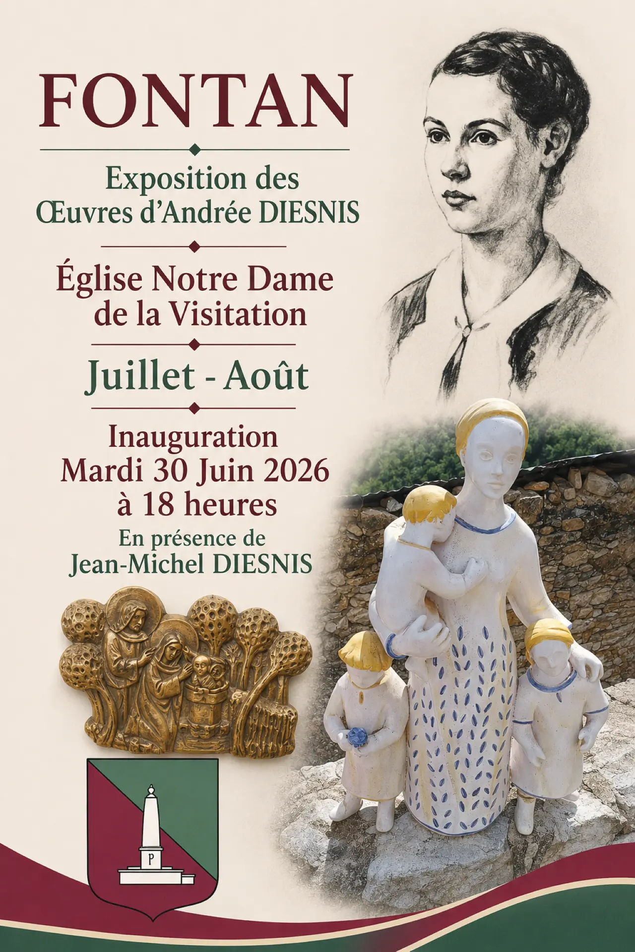 Exposition des oeuvres d'Andrée Diesnis