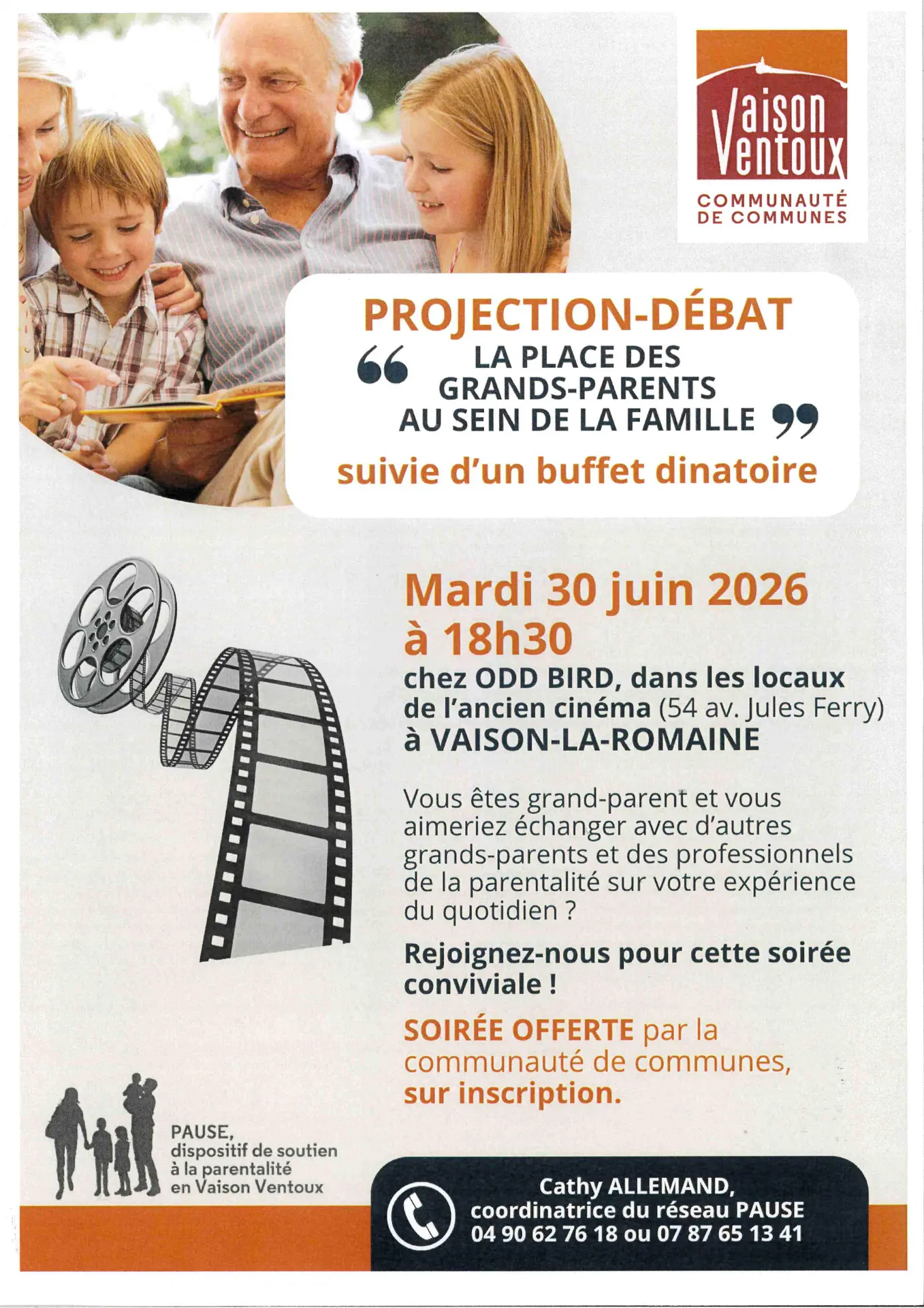 Projection - Débat 'La place des grands-parents au sein de la famille'