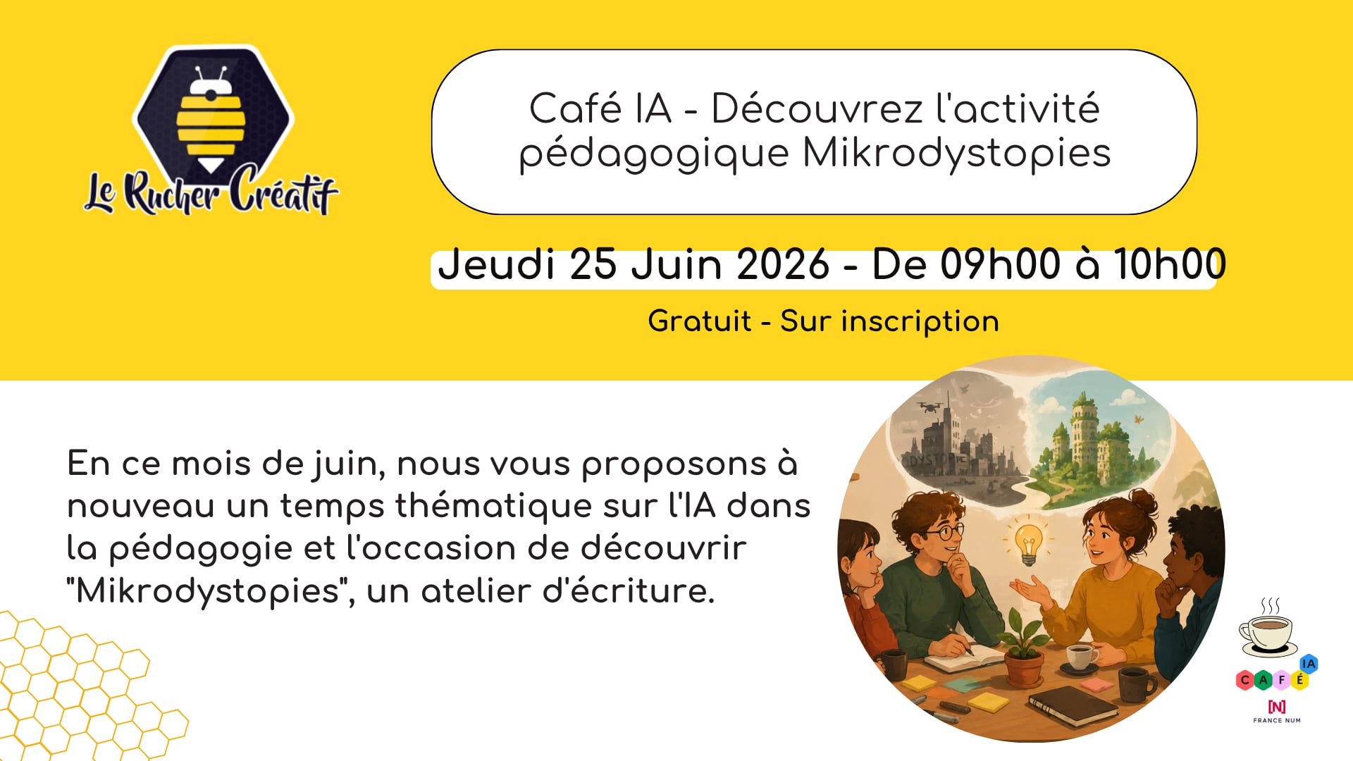 Café IA - Découvrez l'activité pédagogique Mikrodystopies