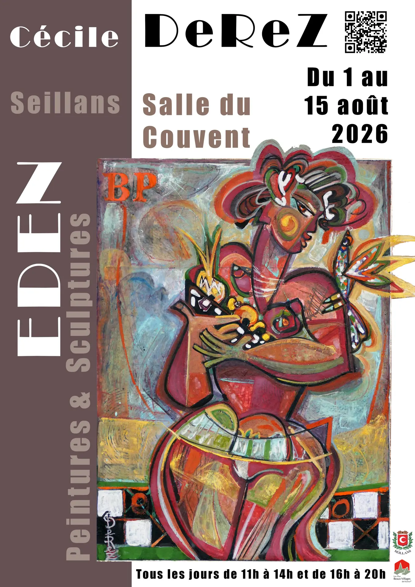 Exposition Eden peintures et sculptures - Cécile DEREZ