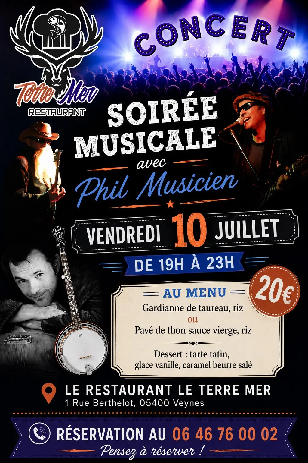 Soirée musicale avec Phil Musicien