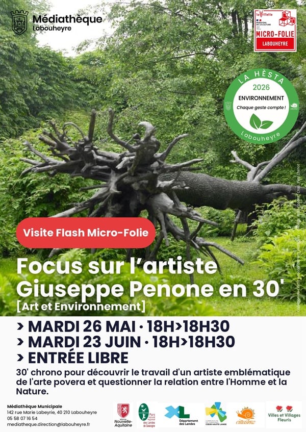 Visite Flash : Giuseppe Penone : la relation entre Homme et Nature