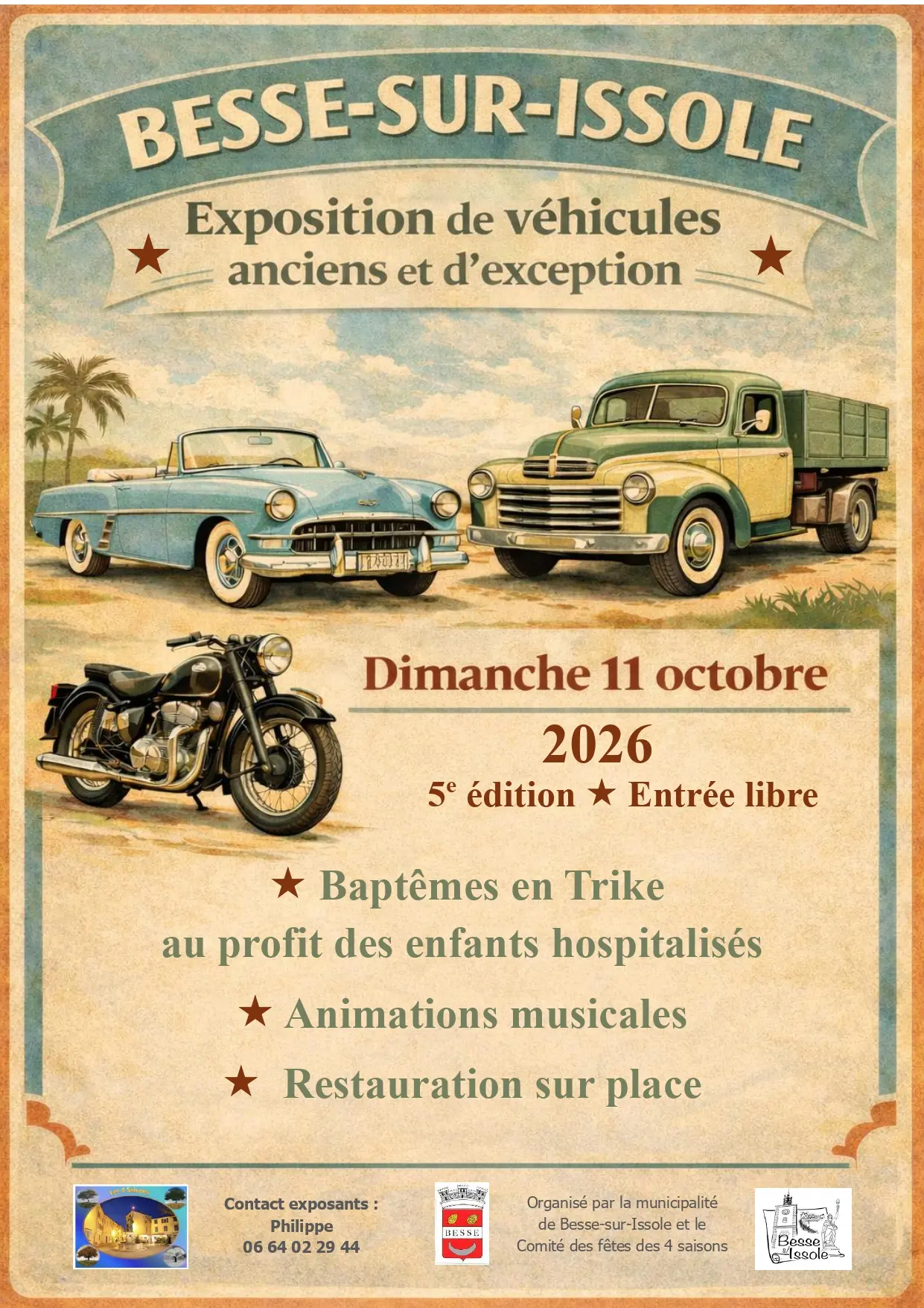 Exposition de véhicules anciens et d'exception