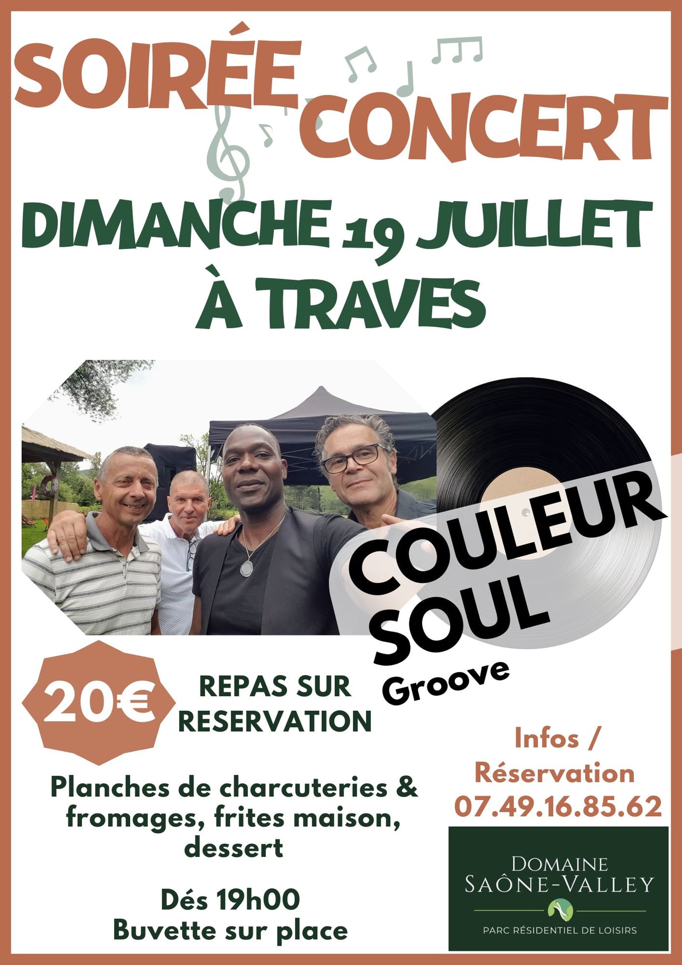 Soirée Concert "Couleur Soul" à Traves