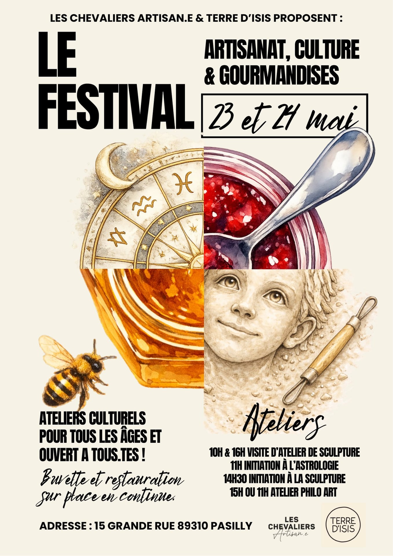 LE FESTIVAL / PORTES OUVERTES DE L ASSOCIATION LES CHEVALIERS A PASILLY 23 ET 24 MAI 2026