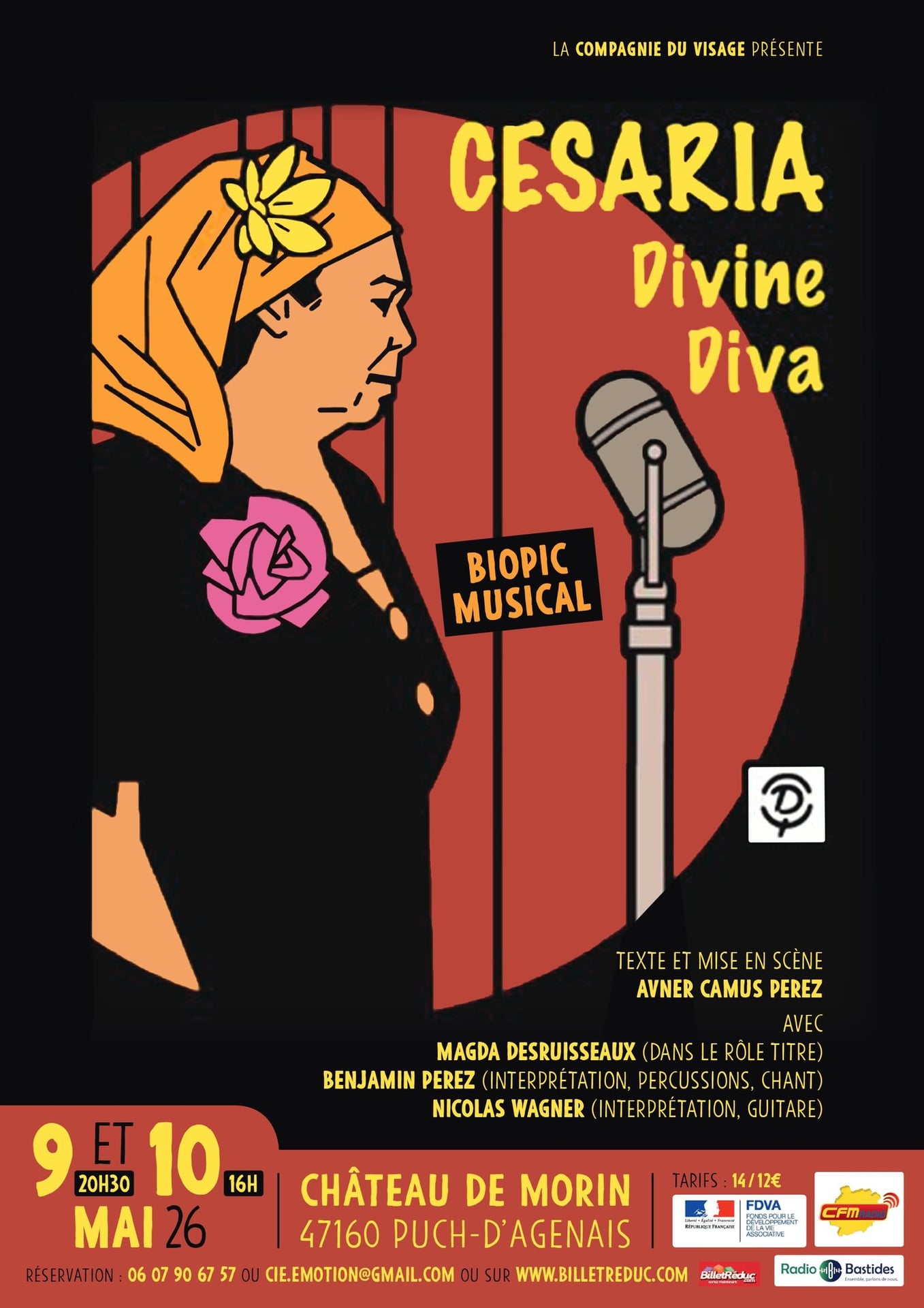 Théâtre au château de Morin Sam 09 mai à 20h30 et dim 10 mai à 16h00