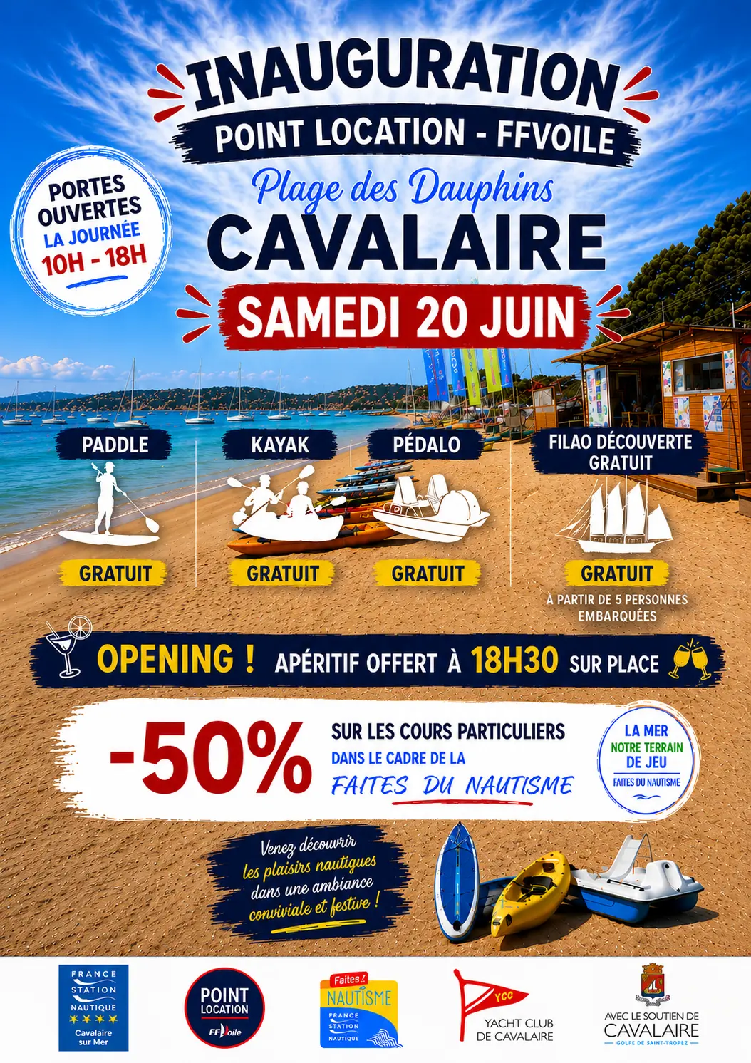 Inauguration du point plage