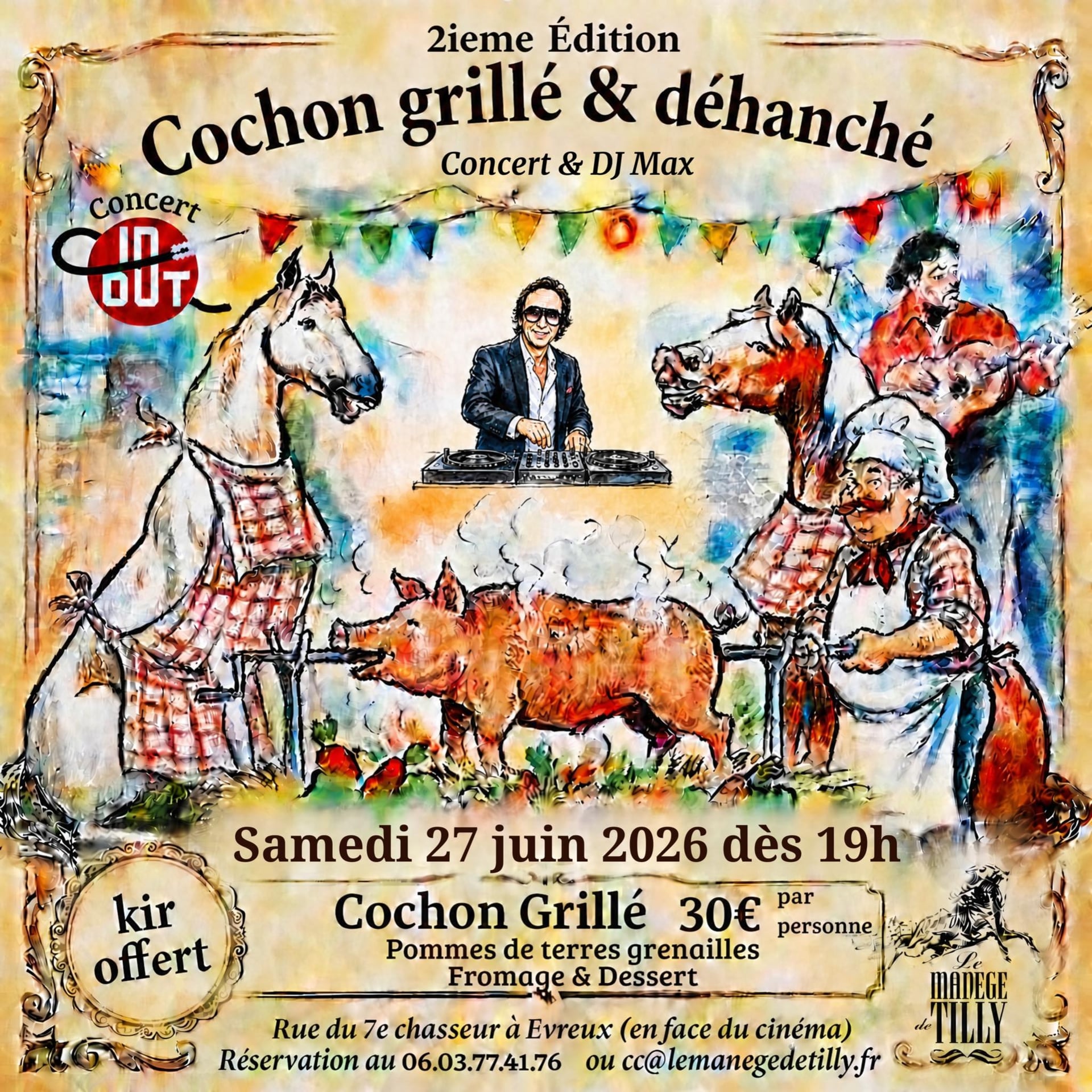 Cochon grillé & déhanché