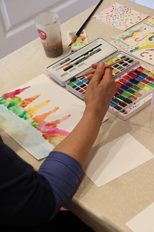 Atelier d'aquarelle intuitive