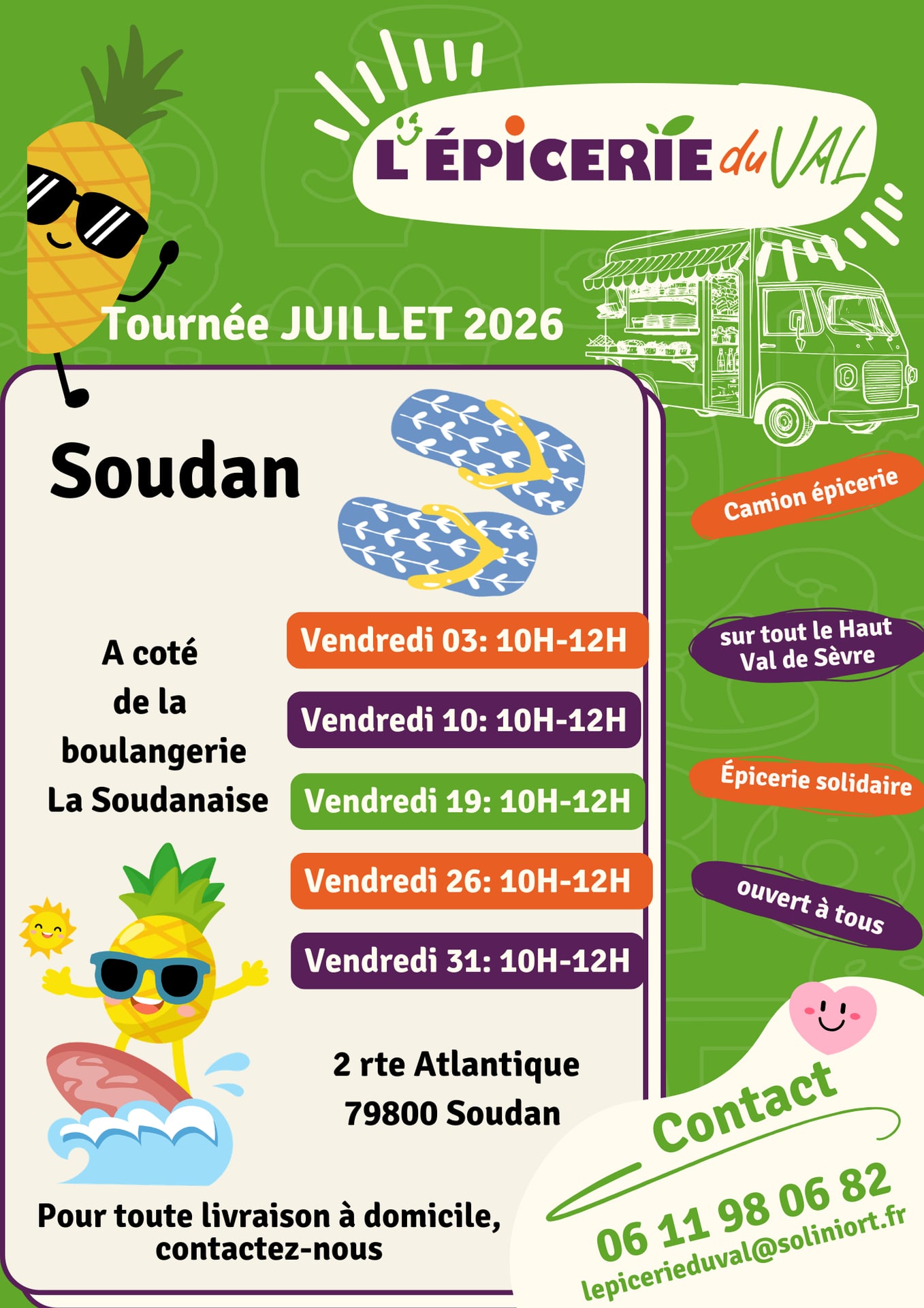 Tournée de l'Epicerie du Val à Soudan