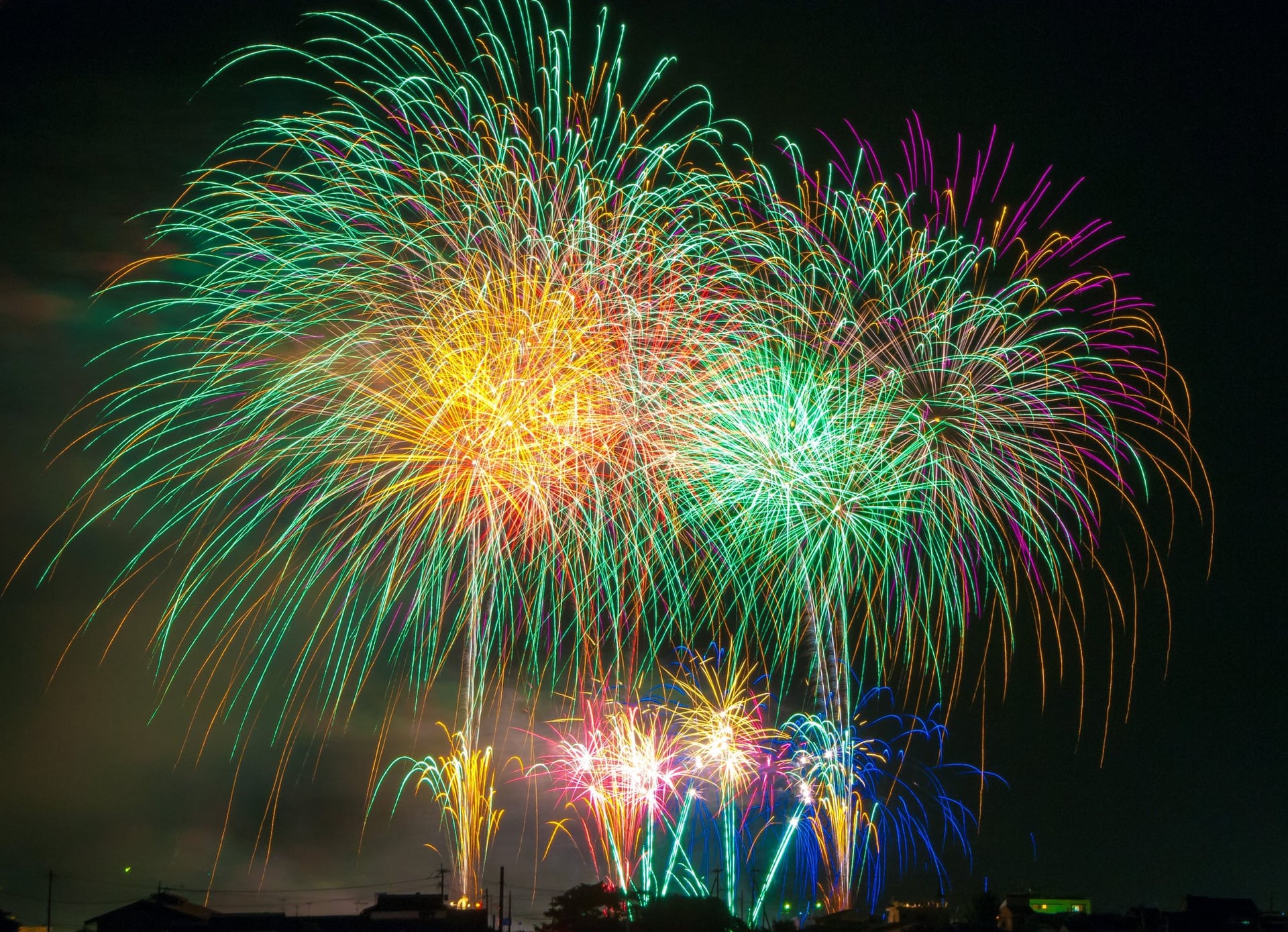 Feu d'artifice à Auriac