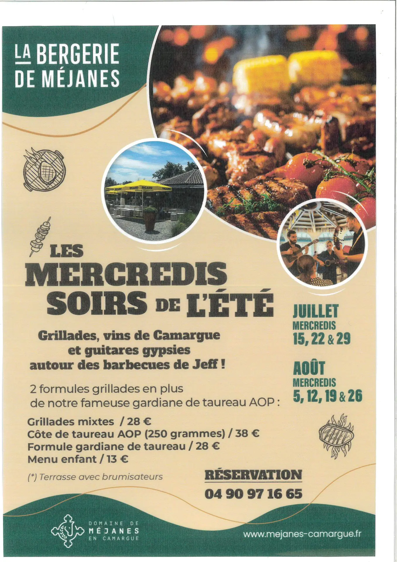 Les Mercredis Soir de l'été à la Bergerie de Méjanes