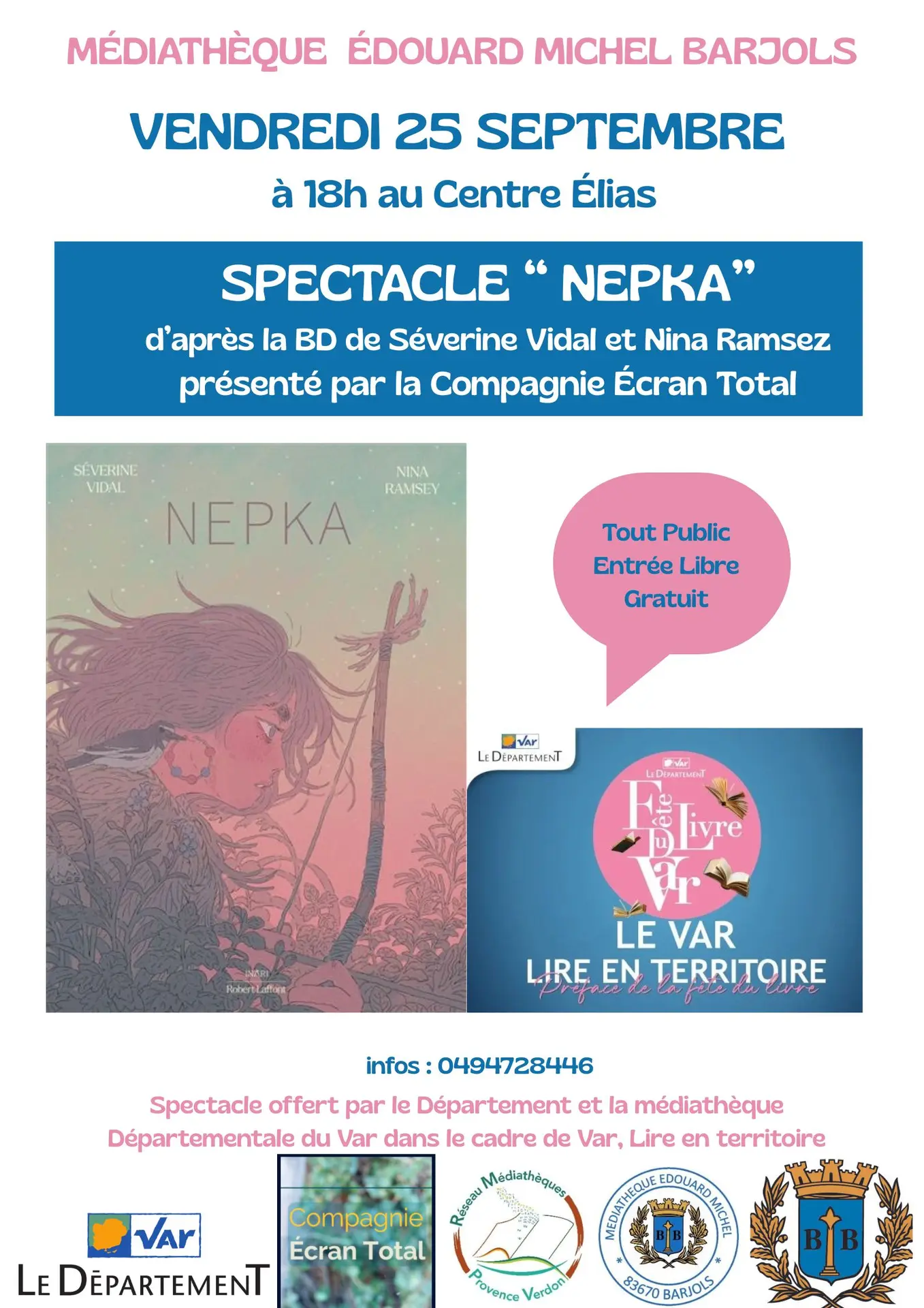 Spectacle de chant, théâtre et danse : Nepka