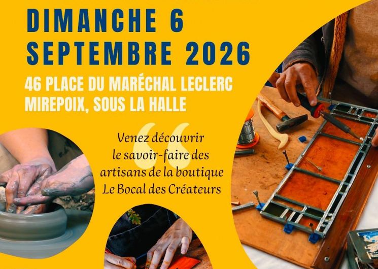 Les ateliers du Bocal – Journée de démos et d’initiation à l’artisanat