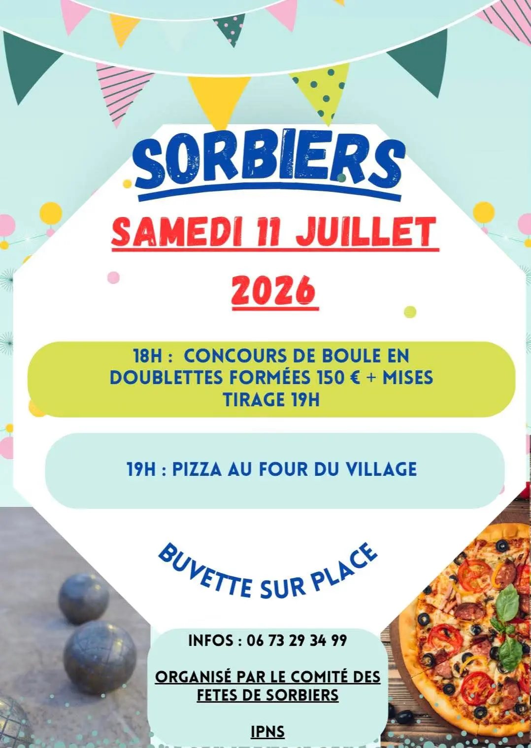 Concours de boules & repas pizza