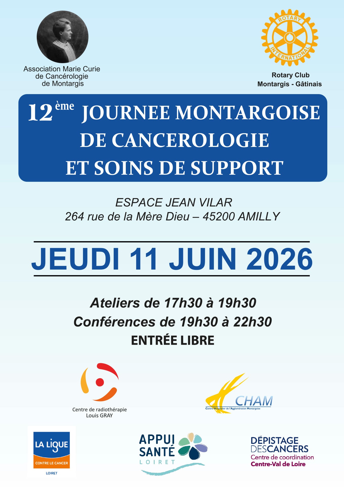 12ème journée Montargoise de cancerologie et soins de support