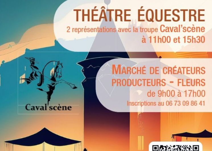 Marché de créateurs – producteurs et spectacle équestre à Lacapelle Marival