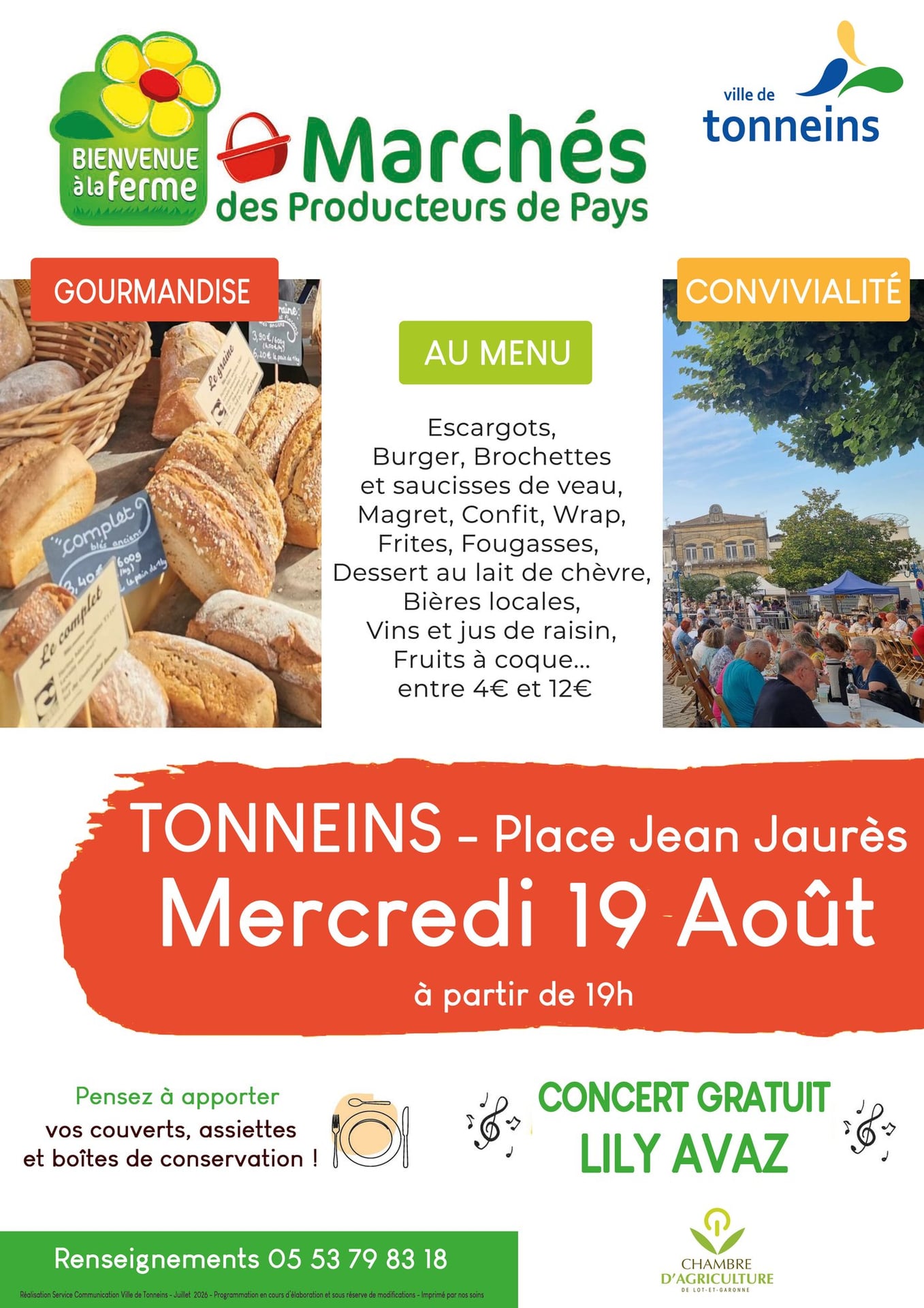 Marché des Producteurs de Pays à Tonneins