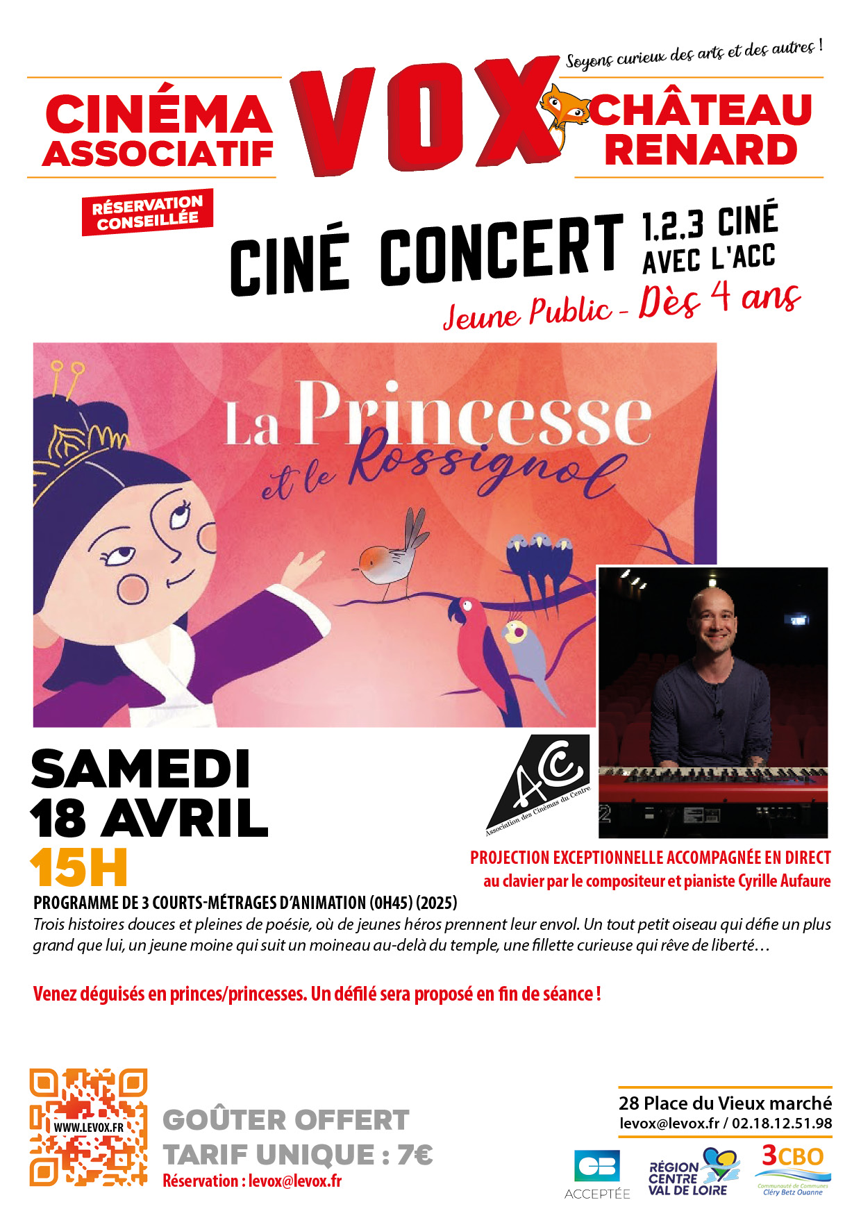 La Princesse et le Rossignol (ciné-concert jeune public)