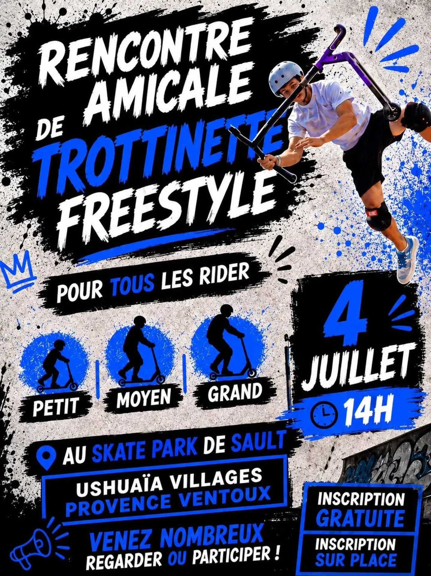 Rencontre amicale de trottinette freestyle