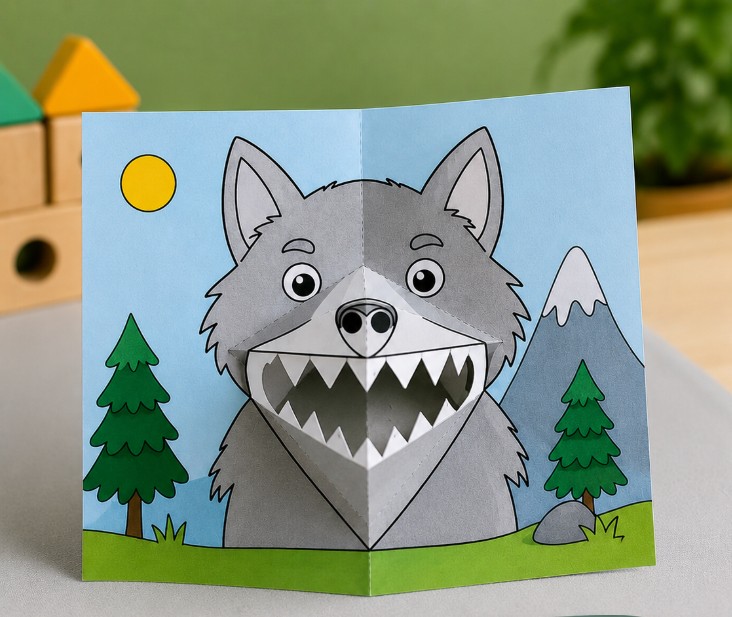 Atelier créatif : Création de cartes pop-up : animaux de la forêt