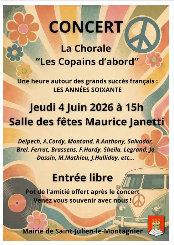 Concert : Les années soixante - Chorale