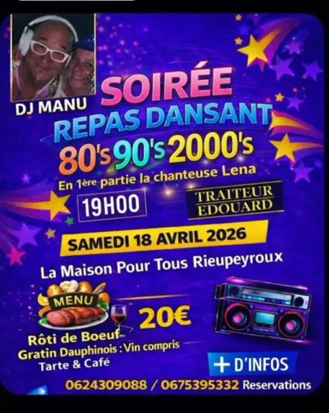 Soirée repas dansant "les années 80"