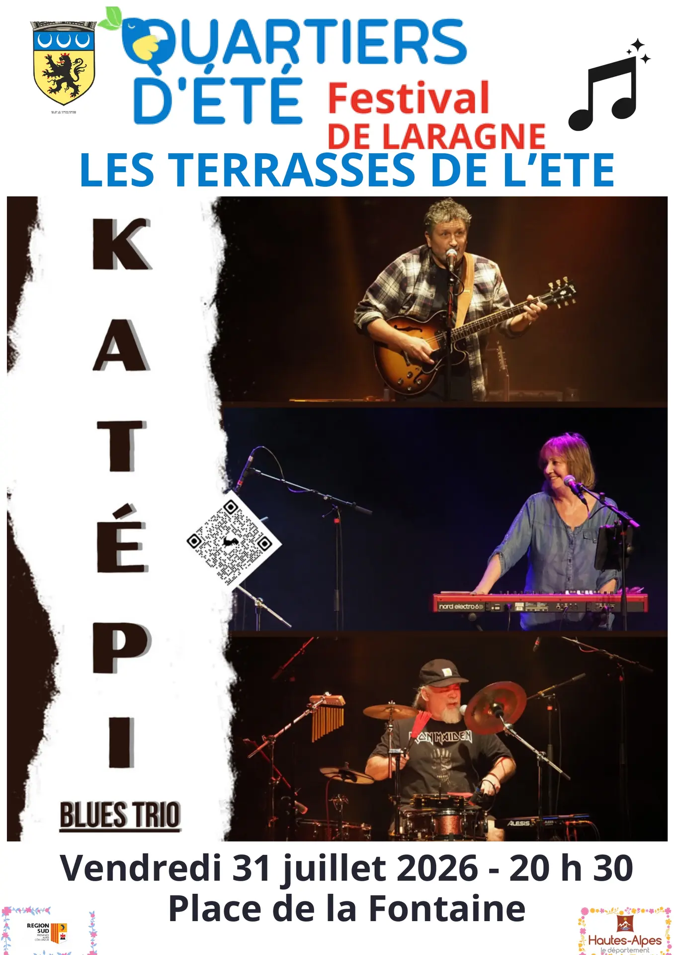 Terrasses de l'été : Katépi Band Blues Trio