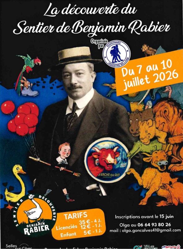 Randonnée "La découverte du Sentier de Benjamin Rabier"