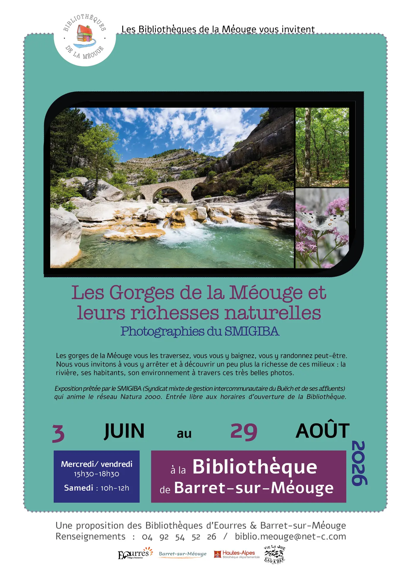 Exposition "Les Gorges de la Méouge et leurs richesses naturelles"
