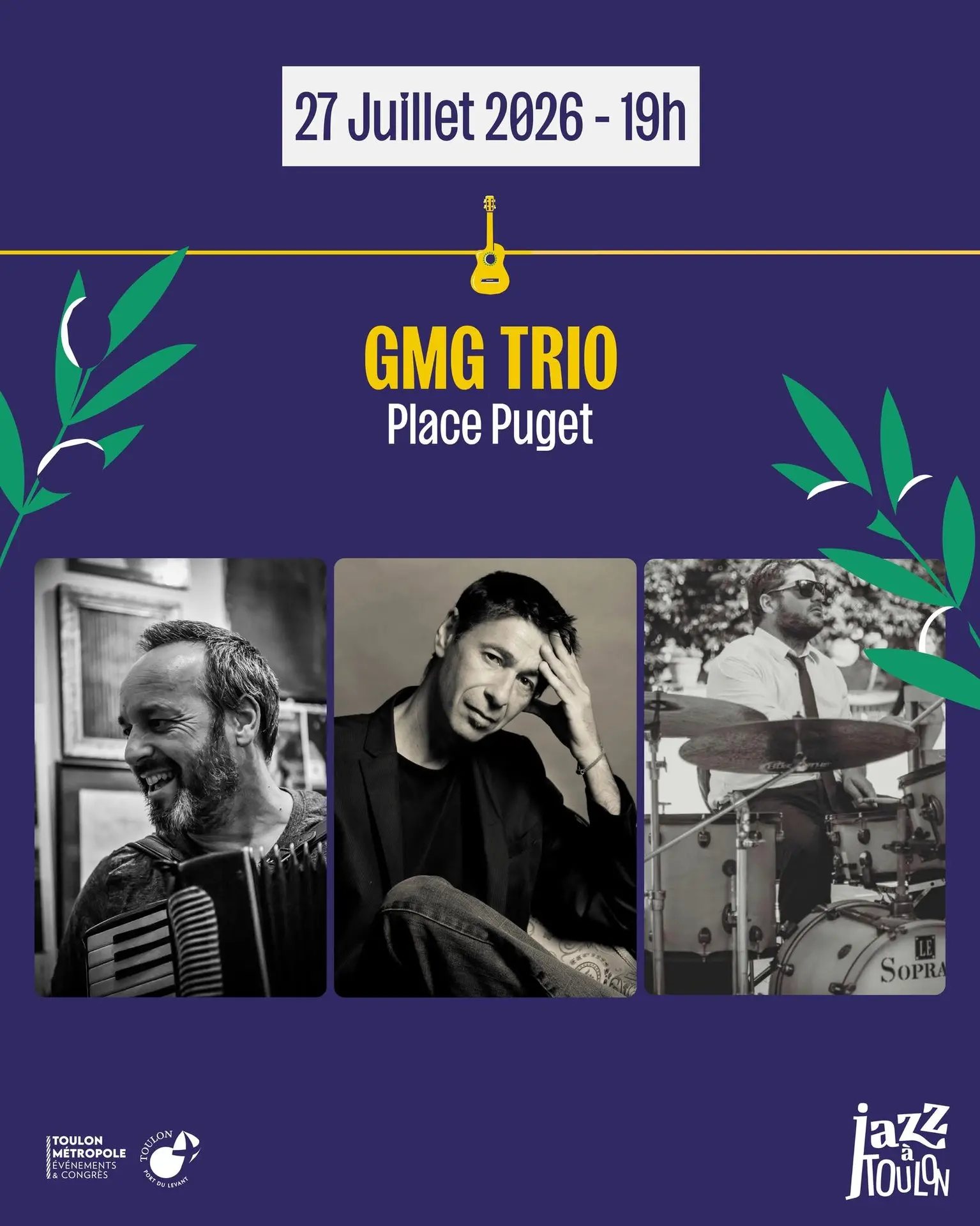 Concert - GMG Trio - Le "Off" Jazz à Toulon 2026