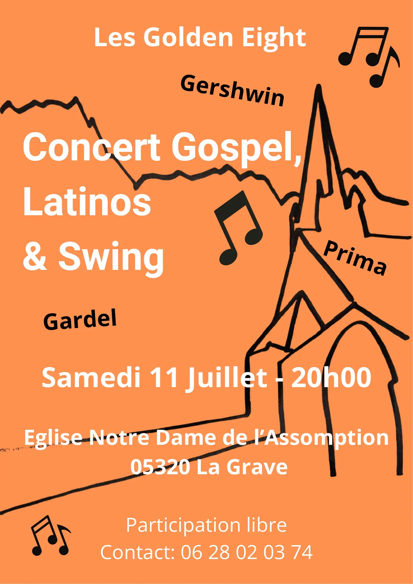 Les Golden Eight - concert Gospel, Latinos & Swing