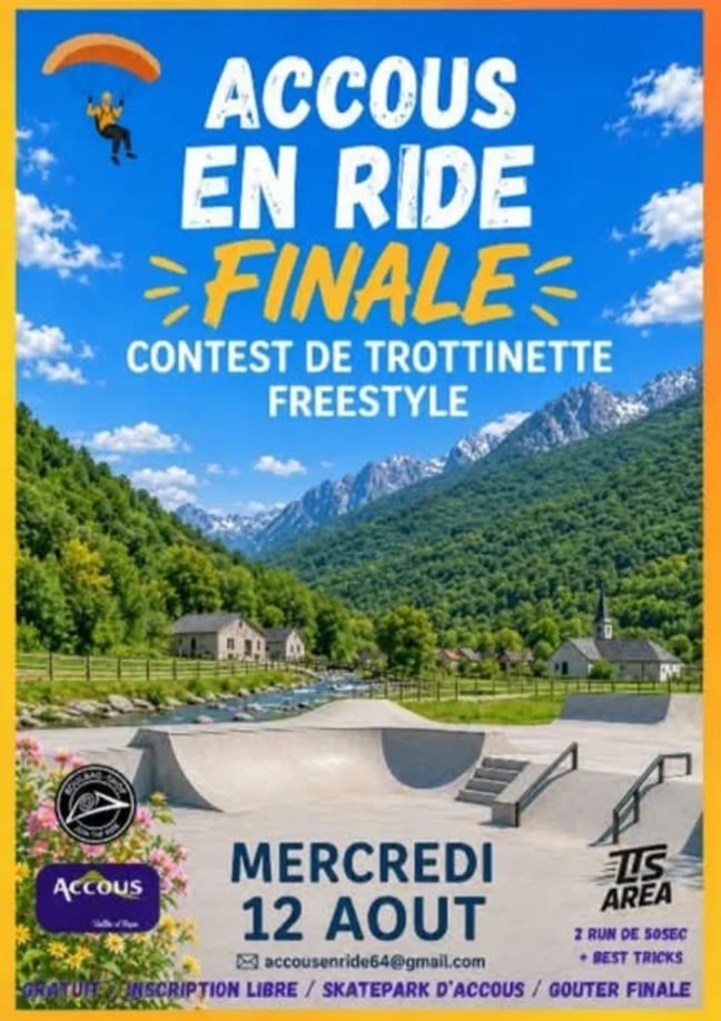 Accous en ride - finale contest de trottinette freestyle