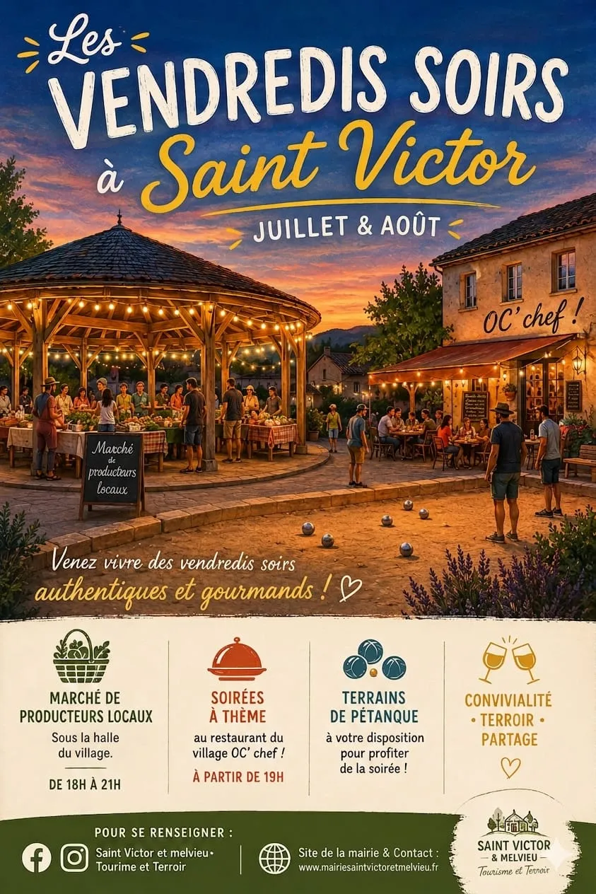 Marché nocturne à Saint-Victor