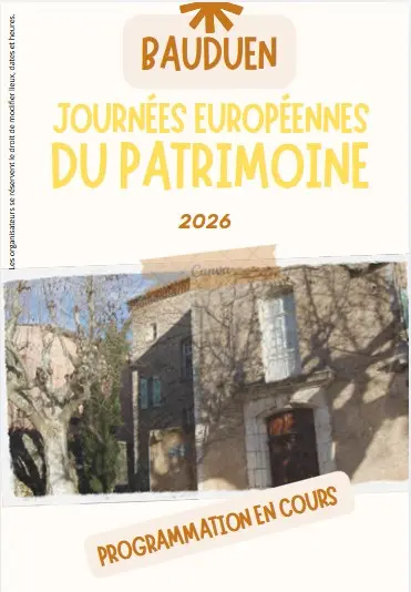 Journées européennes du patrimoine à Bauduen