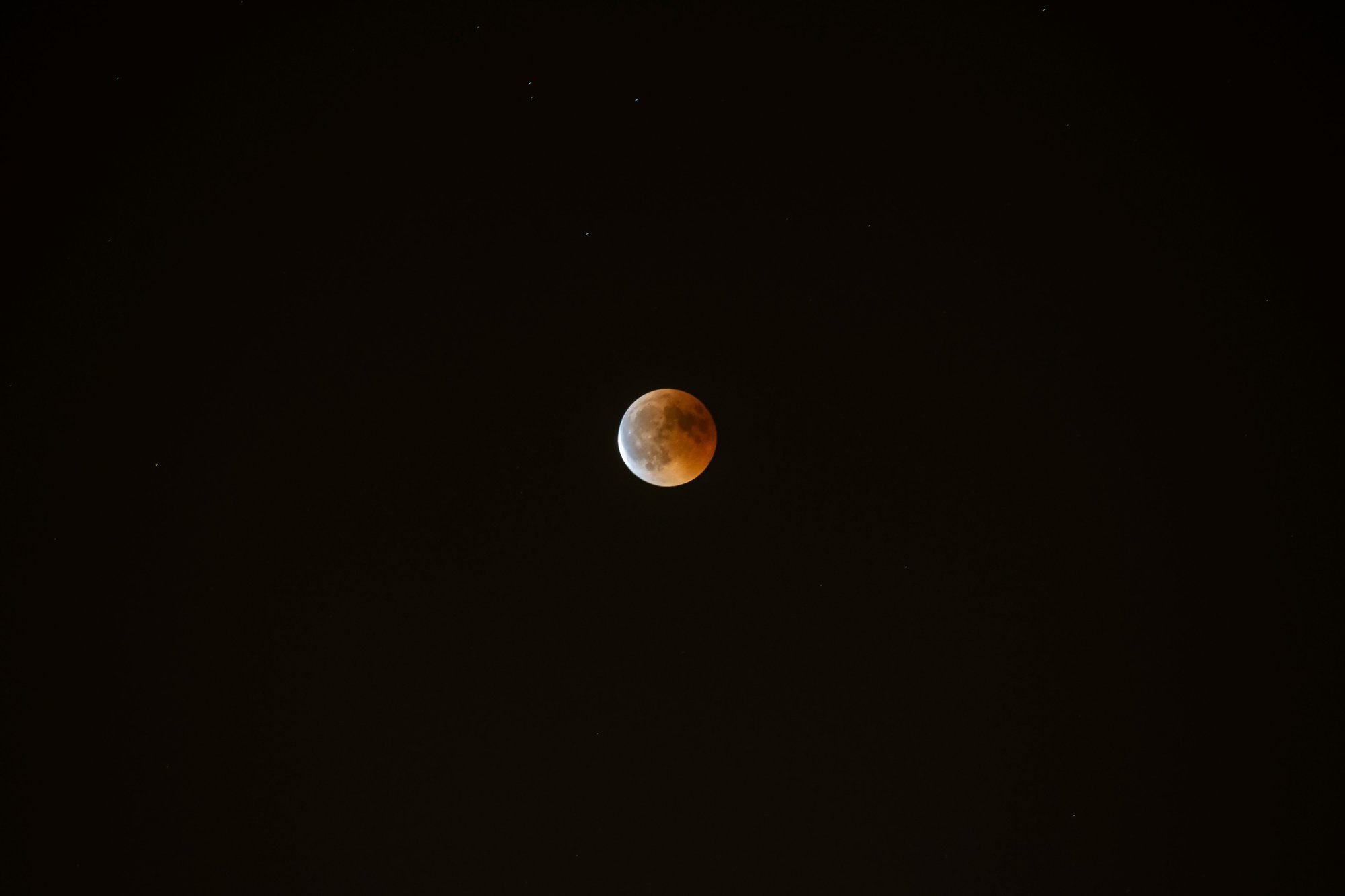 Etang de Chaux : Eclipse !