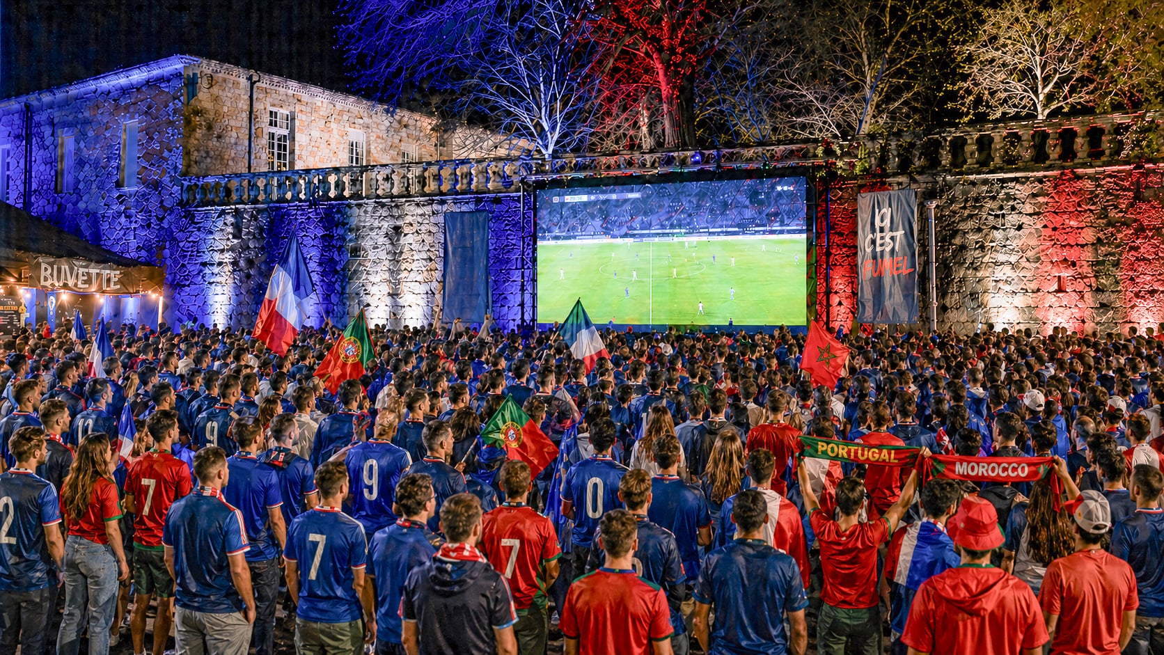 Fan zone - Ecran géant - Finale de la coupe du monde