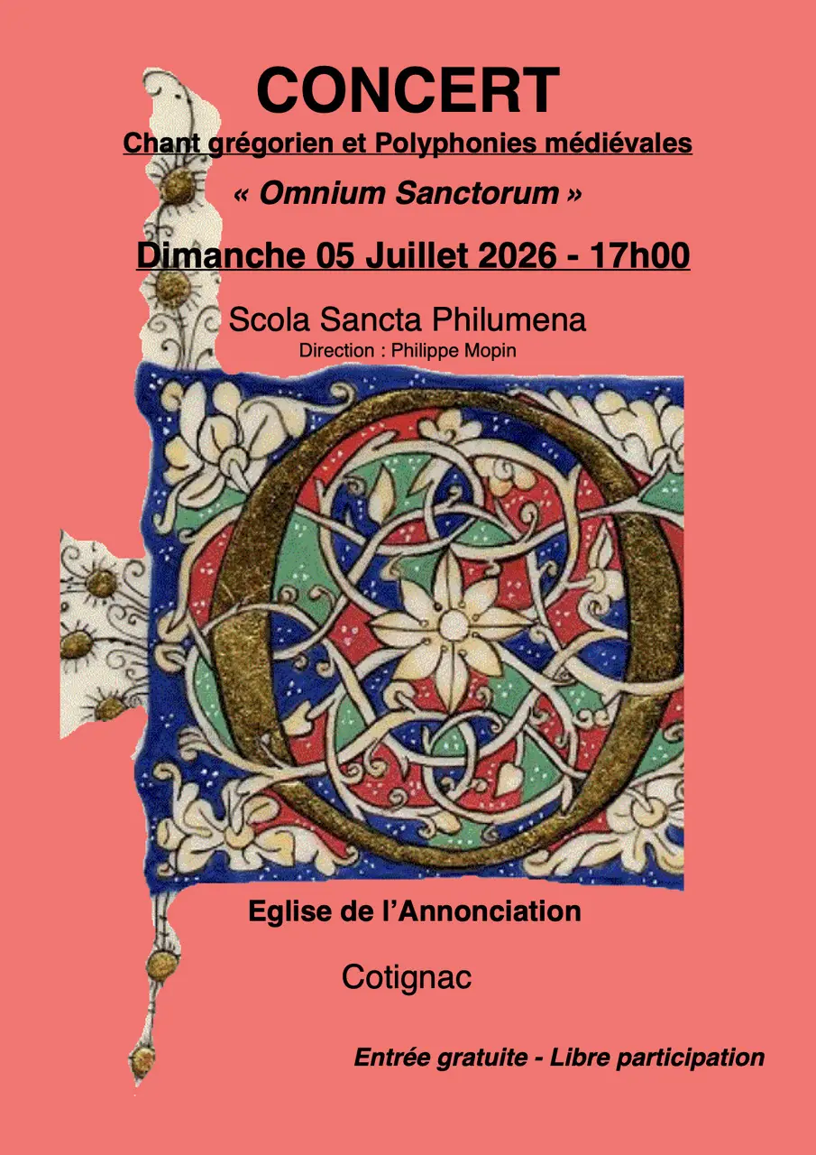 Concert : Omnium Sanctorum - Chants grégorien et polyphonies médiévales