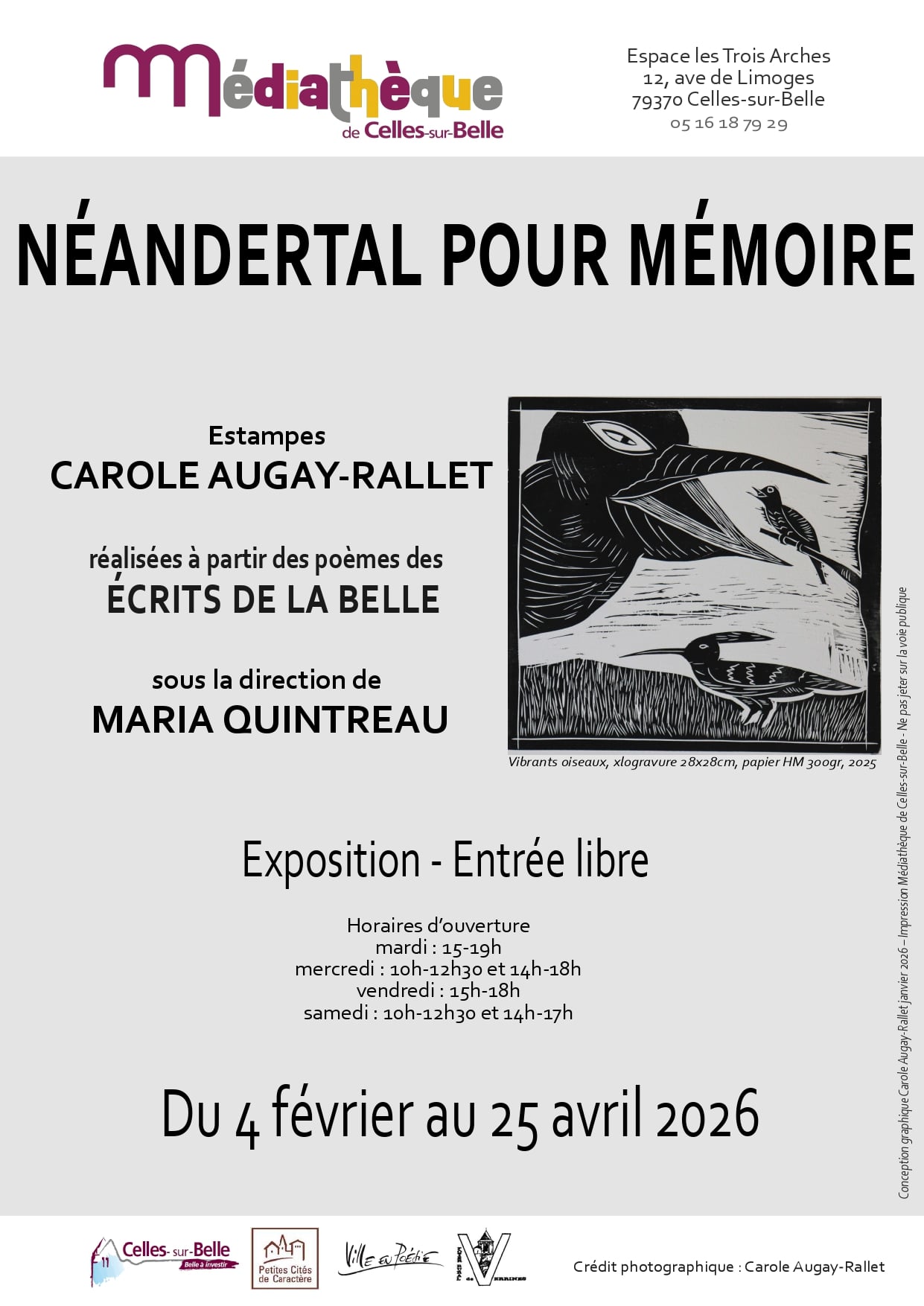 Exposition d'estampes · Néandertal pour mémoire