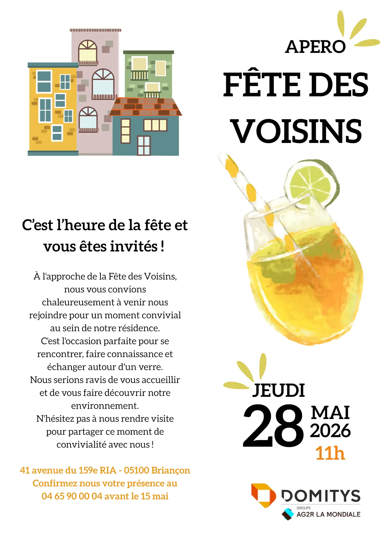 Fête des voisins à la résidence Domitys