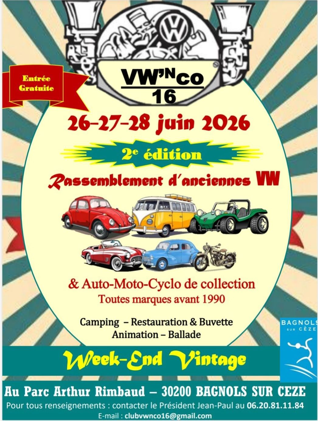 Rassemblement d’anciennes VW & Auto-Moto-Cyclo de collection - Week-End Vintage