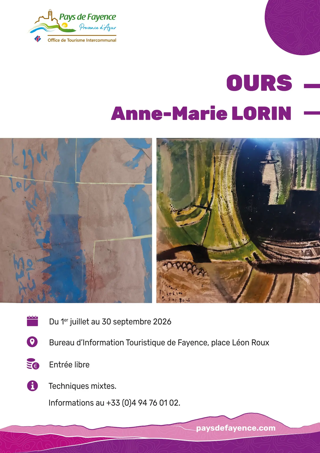 Exposition de peintures Ours