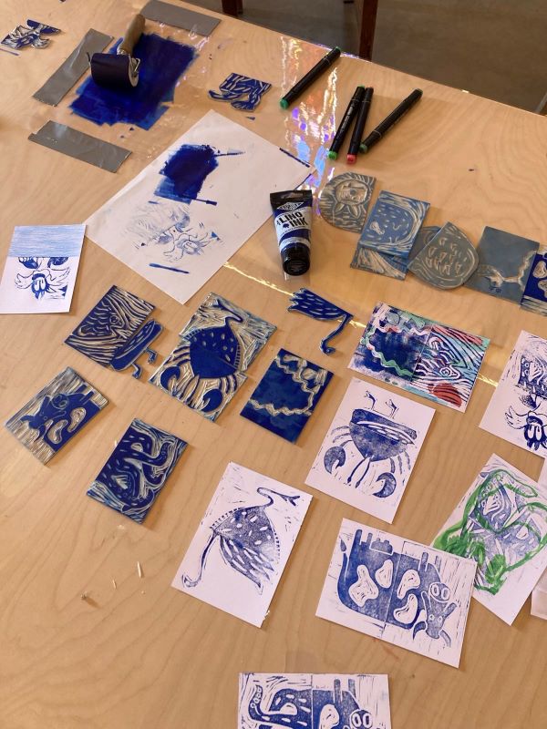 Atelier famille : cyanotype