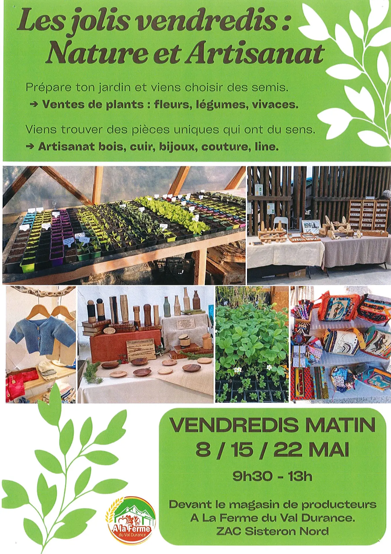Les jolis vendredis : nature et artisanat