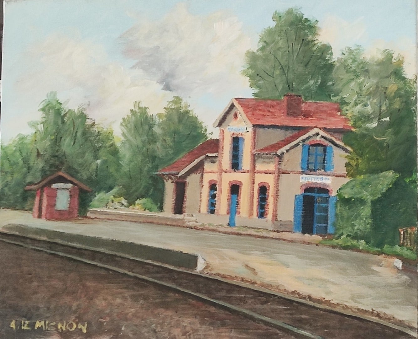 L’arrivée du train à Maël-Carhaix