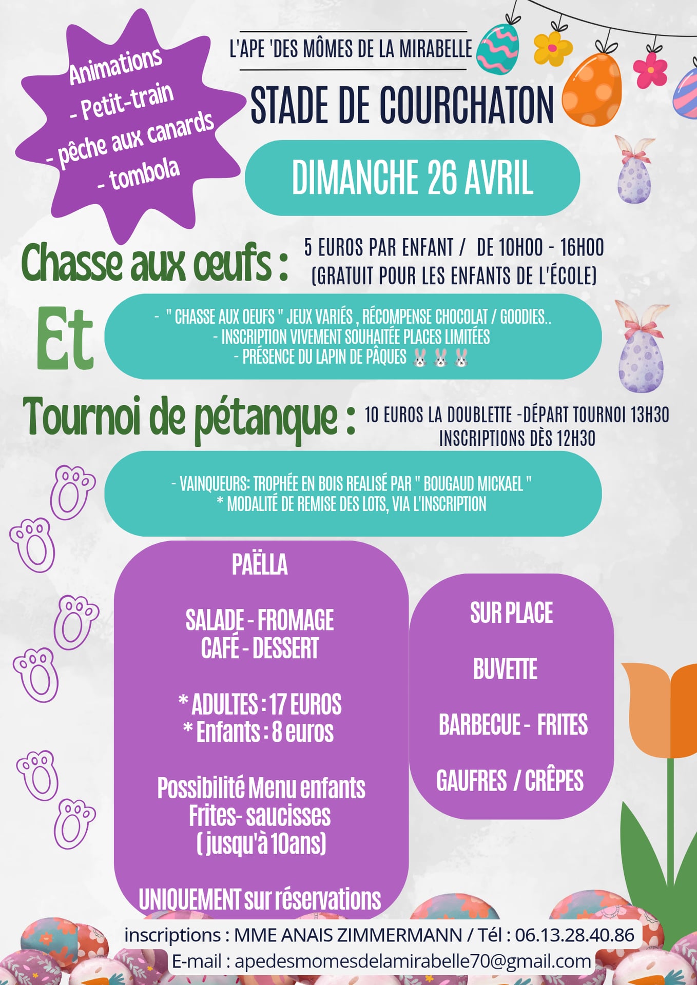 Chasse aux œufs et tournoi de pétanque